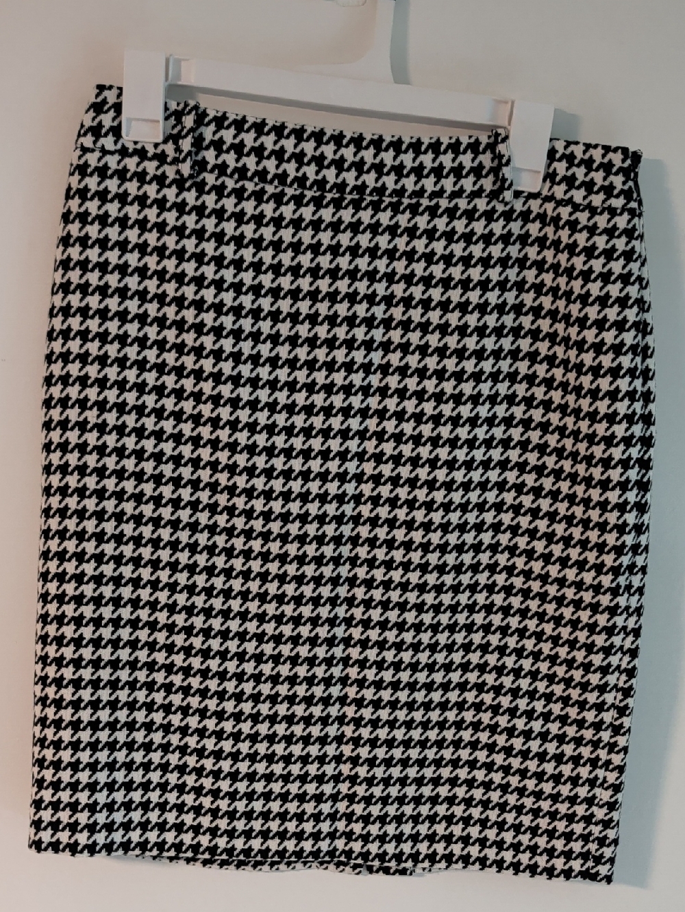Calvin Klein Houndstooth Pencil Skirt - Black & White